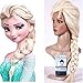 JUJU® New New FROZEN Princess Snow Queen Elsa Adult Milk Golden Braid Cosplay Wig Long Wigs