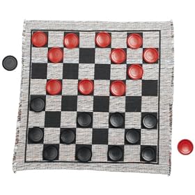 Jumbo Checker Rug Game by Multiflex Designs