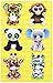 Darice, 12 Piece, Ty Beanie Boos Sticker Set, Jungle Wiggle Eyes