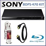 Sony BDP-S470 3D Capable Blu-ray Disc Player with DVD Upscaling + Accessory Kit