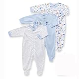 Gerber Zip Front Sleep N Play, 3 Pack, Boy, 0-3 Months