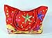 Waterproof Jumbo Red Canvas Beach Tote Bag Sea Starfish Design Zipper Closure 24 X 15 X 6