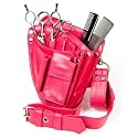 Roo Funky Hairdressing Pouch - Leather Raspberry Mini Style