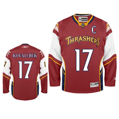 KOVALCHUK #17 Atlanta Thrashers RBK Premier Third NHL Hockey Jersey by Reebok (NHLPA Certified Custom Sewn Authentic Twill)