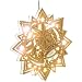 Idena 8580033 Weihnachtsfensterornament Lasercut 19 cm, mit 10 LED