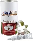 The Lazy Baker Holiday Gingerbread Cookie Kit (Includes Icing & Cookie Cutter), 19.5-Ounce Canisters (Pack of 2)