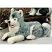 Plüti 1282-090-342 - Husky, grau-melange - 90 cm
