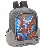 Bakugan Brawlers Backpack - Grey and Blue 16"