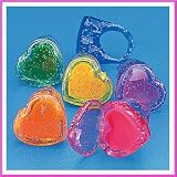 Heart Shaped Lip Gloss Rings (1 dz)