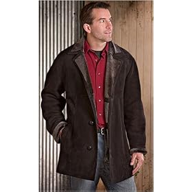 Mens Scott Shearling Coat by Overland