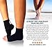 MÜV365 Plantar Fasciitis Support Socks Foot Sleeve Set - With 2 or 4 Open Toe Toeless Compression Socks - Comfortable Cotton Blend - Exceptional Quality, Black, M