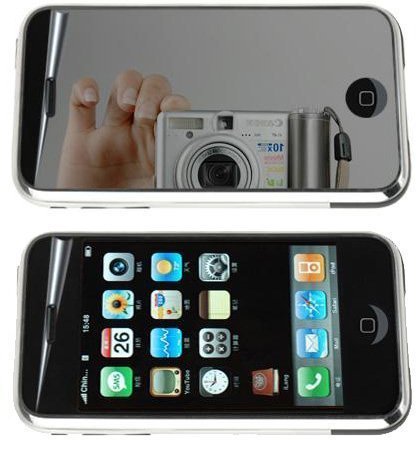 PCMICROSTORE Brand Apple Iphone 4Gb 8Gb 16Gb Mirror Screen Protector Lcd Shield With Cleaning Cloth (Iphone Not Inlcuded)