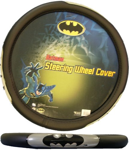 Silver Dark Knight Batman Car Truck SUV Steering Wheel Cover