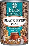 Eden Organic Canned Peas, Black Eyed, 15-Ounce Cans (Pack of 12)
