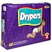 Health & Personal Care : Drypers Mega Baby Diapers, Size 3, Case Pack, Four - 60 Count Packs (240 Diapers)