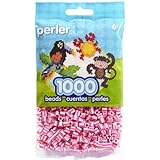 Perler Beads Bag, Pink Candy Stripe, 1000 Count