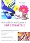 How to Open and Operate a Bed & Breakfast, 6th (Home-Based Business Series)
