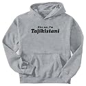 Sweatshirt Heather Gray Kiss Me , I Am Tajikistani Tajikistan Country