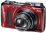 Fujifilm FINEPIX F600EXR Digitalkamera (16 Megapixel, 15-fach opt. Zoom, 7,6 cm (3 Zoll) Display, bildstabilisiert) rot