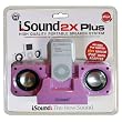 DreamGear i.Sound 2x Plus Foldable Speaker System for iPod and MP3 Players (Pink)