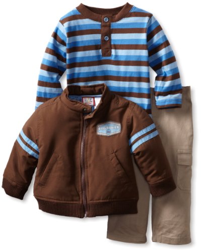 Baby Togs Baby-Boys Infant Jacket Set, Brown, 12 Months