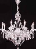 LAMPS BEAUTIFUL Dynasty Eight Light Crystal Chandelier by James R. Moder--Excellent customer service--see our feedback.