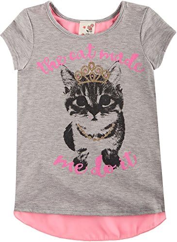 Lily Bleu Little Girls Queen Kitty T-Shirt 6 Grey