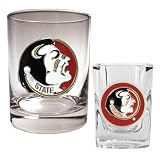 Florida State Seminoles NCAA Rocks Glass And Shot Glass Set
