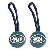 New York Jets Zipper Pull Charm Tag Set Luggage Pet Id Nfl