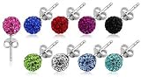 Utopia Collection Silver Swarovski Crystal Earings