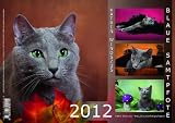 Kalender Blaue Samtpfote 2012 (A4 quer)