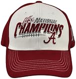 NCAA Unisex Adult Alabama Crimson Tide 2011 BCS Champions Multi Champ Cap (Cardinal, One Size Fits All)