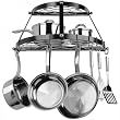 Range Kleen Wrought Iron 2-Shelf Pot Rack - Black