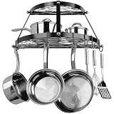 Range Kleen Wrought Iron 2-Shelf Pot Rack - Black