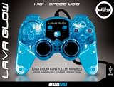 Playstation 3 Lava Glow Wired Controller without Rumble - Blue