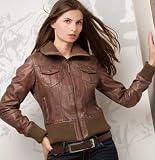 Damen Lederjacke Motorradjacke