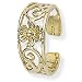 9ct Toe Ring with Cut-out Flowers
