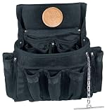 51XQsmgPbIL. SL160  Klein Tool 5719 PowerLine 19 Pocket Tool Pouch, Black Cordura Nylon