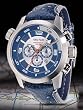 Sector - Oversize - Chrono - 48 mm in Diameter - Silver/Blue Dial