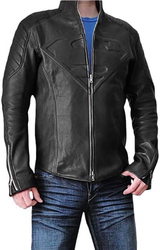 CosplayhiT Black S Symbol Real Leather Jacket M