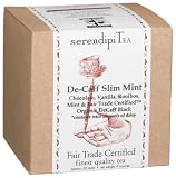 SerendipiTea De-Caff Slim Mint, Chocolate, Vanilla, Rooiboos, Mint & Organic Black Tea, 4-Ounce Boxes (Pack of 2)