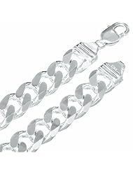 13MM Thick - Cuban Link Curb Chain Necklace/Bracelet - Genuine .925 Solid Sterling Silver