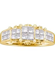 1.00CTW DIAMOND LADIES INVISIBLE RING
