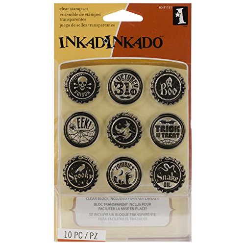 Inkadinkado Inchie Bundle Stamp Set, Gothic Toppers