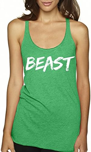 Beast Mode Sexy Cute Gym Run Workout Women's Fitness Tank Top By Superior Apparel Small Envy