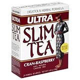 Ultra Slim Tea, Cran-Raspberry, Tea Bags, 24-Count Box (Pack of 4)