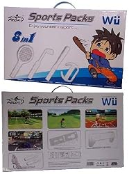 CrazyOnDigital 8 Item Sports Pack for Nintendo Wii Remote Controllers. CrazyOnDigital Retail Package