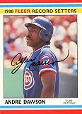 Andre Dawson Autographed / Signed 1988 Fleer No.10 Chicago Cubs Baseball Card
