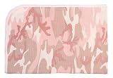 INFANT BABY PINK CAMO RECEIVING BLANKET