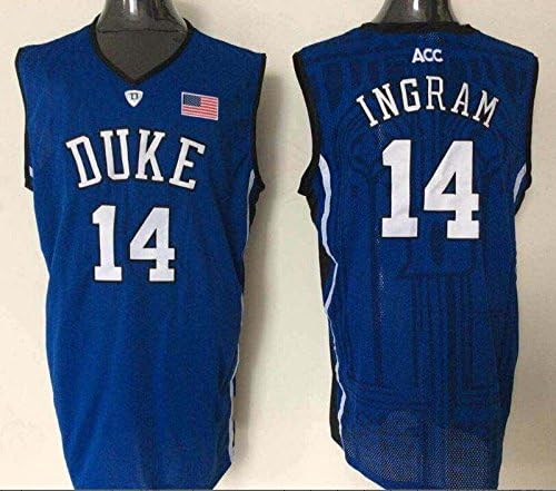 Men's Duke Blue Devils Brandon Ingram #14 College Basketball Jersey Blue XXX-Large